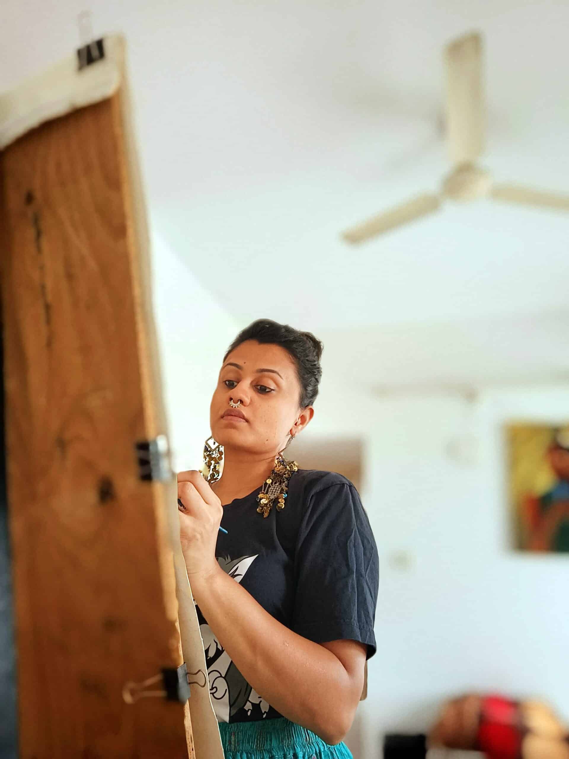 Brush in hand, soul on canvas