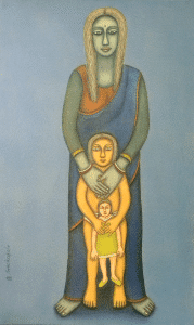 Mother & child with a doll