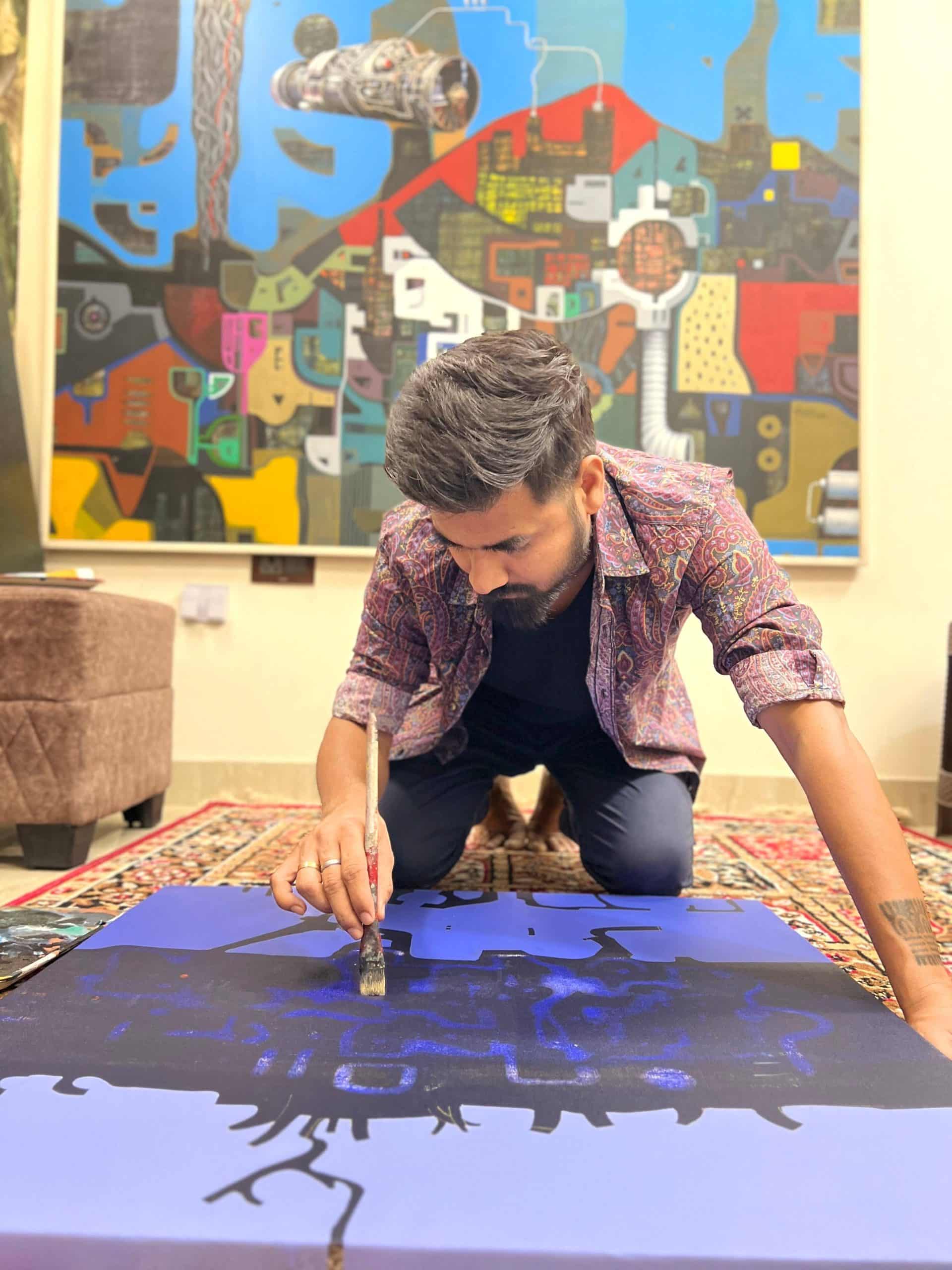 The studio: a world built stroke by stroke, colour by colour