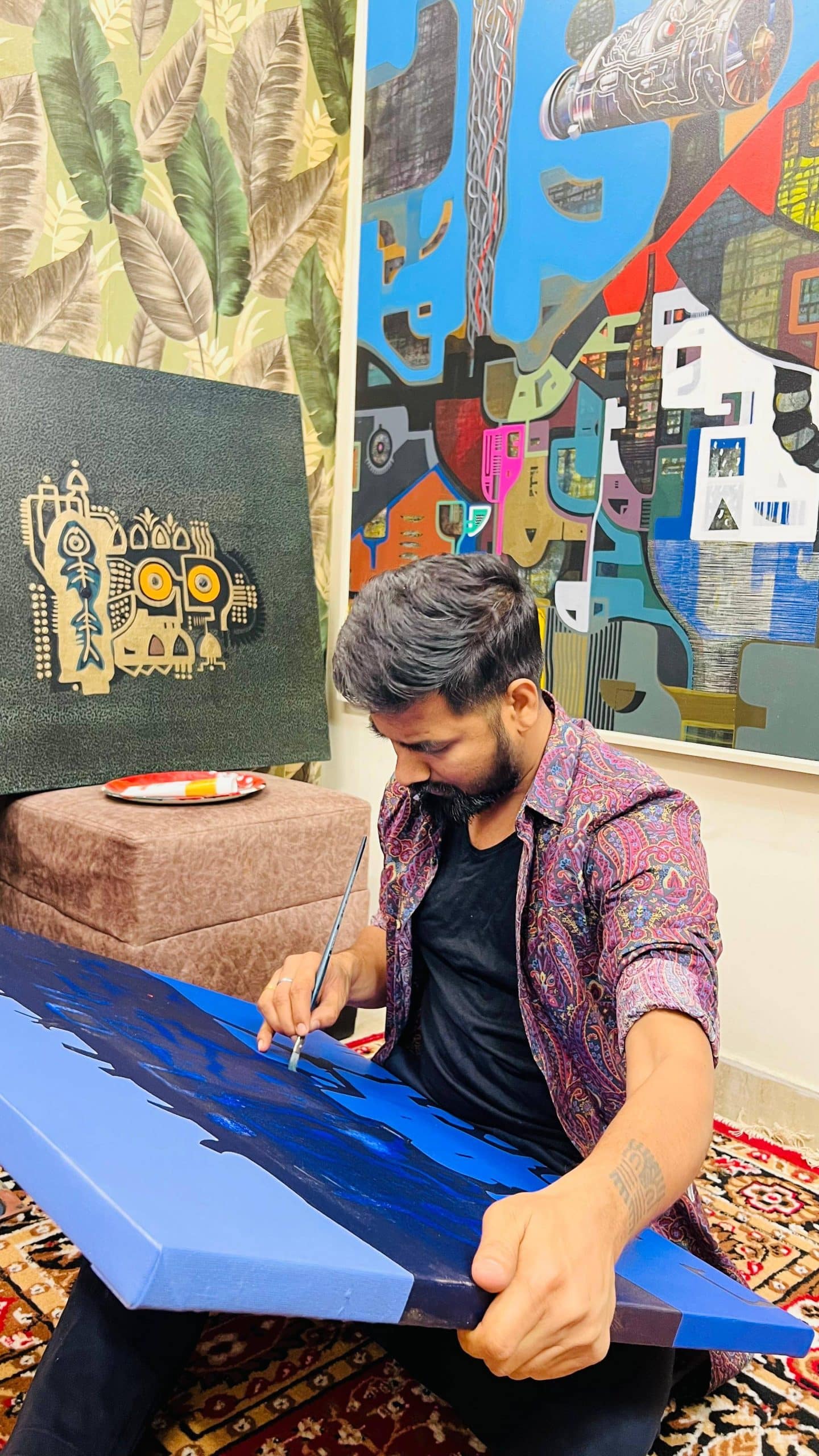 In the studio, time stands still as art unfolds