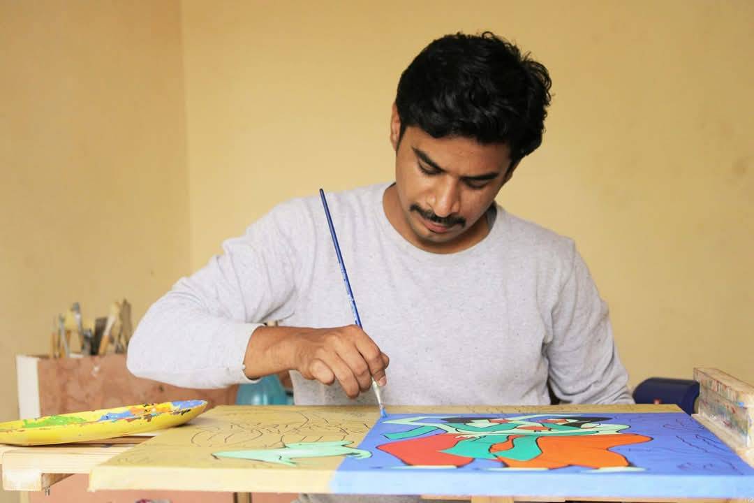 The organized chaos of a working studio, a testament to passion