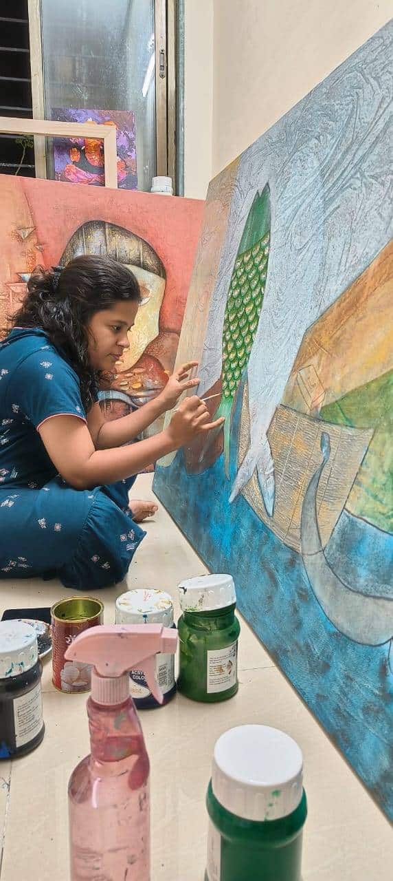 The chrysalis where raw emotion transforms into visual revelation.