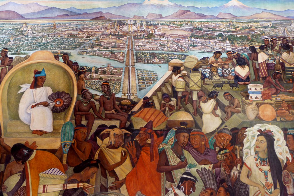 Diego Rivera mural in the National Palace, Mexico City