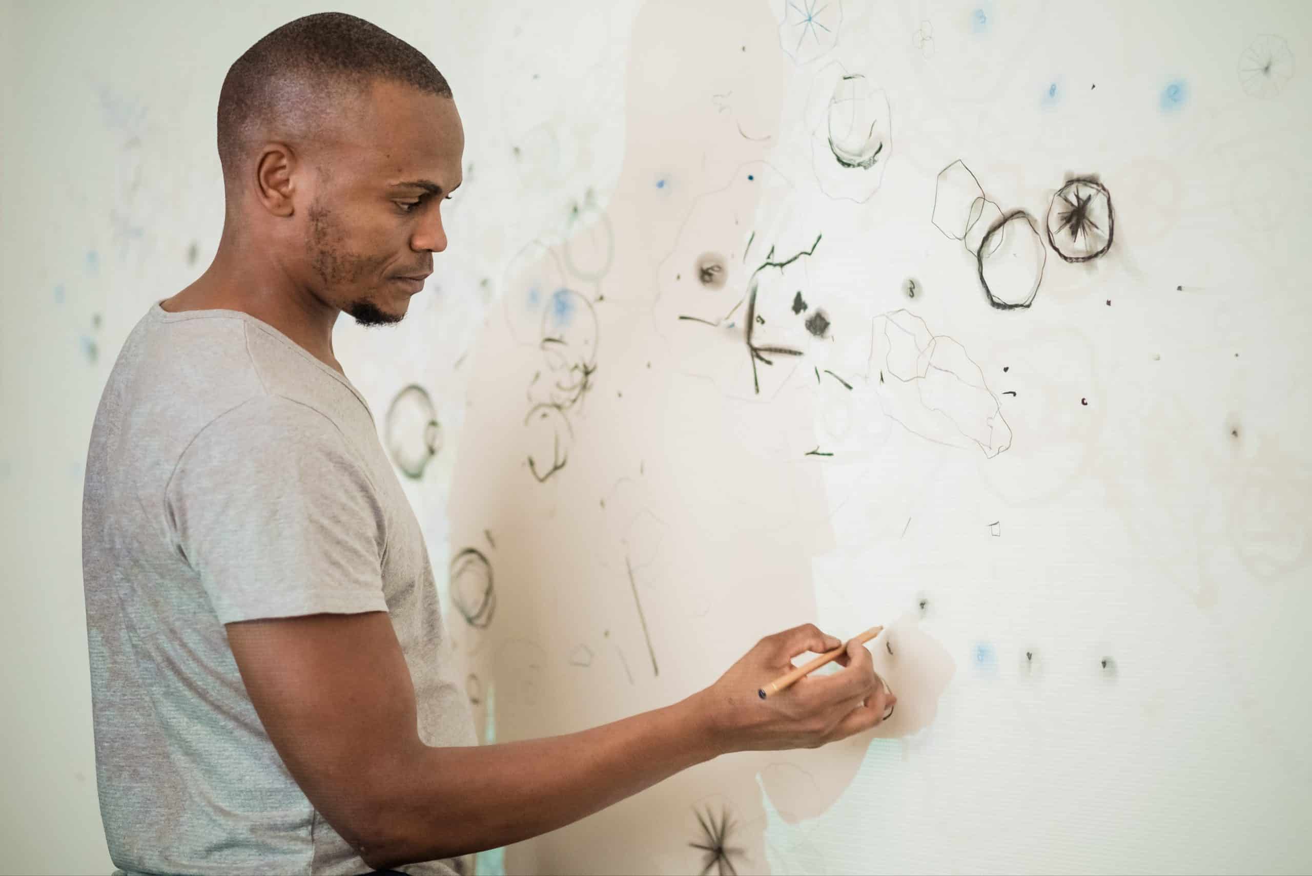 Strokes of tone and dots are where the magic happens.