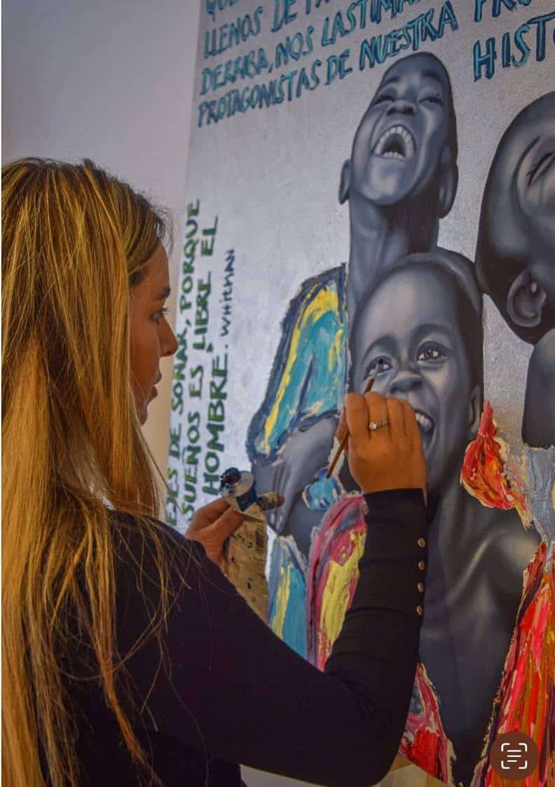 Fresh off the easel. Ready to find its new home.