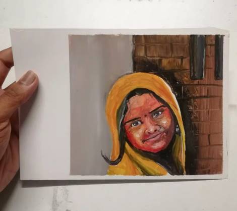 One of my micro level oil paint