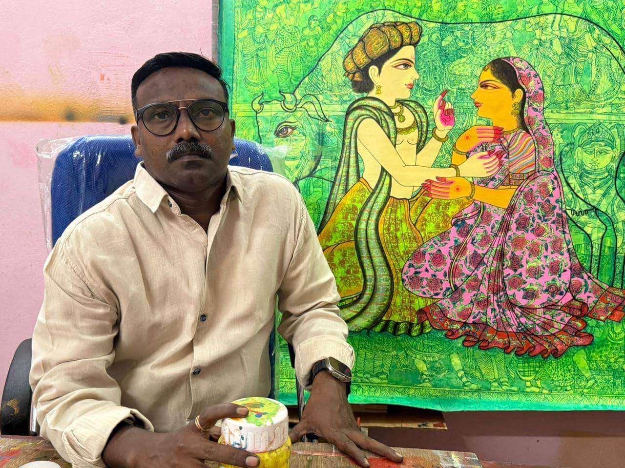 A peek into the studio