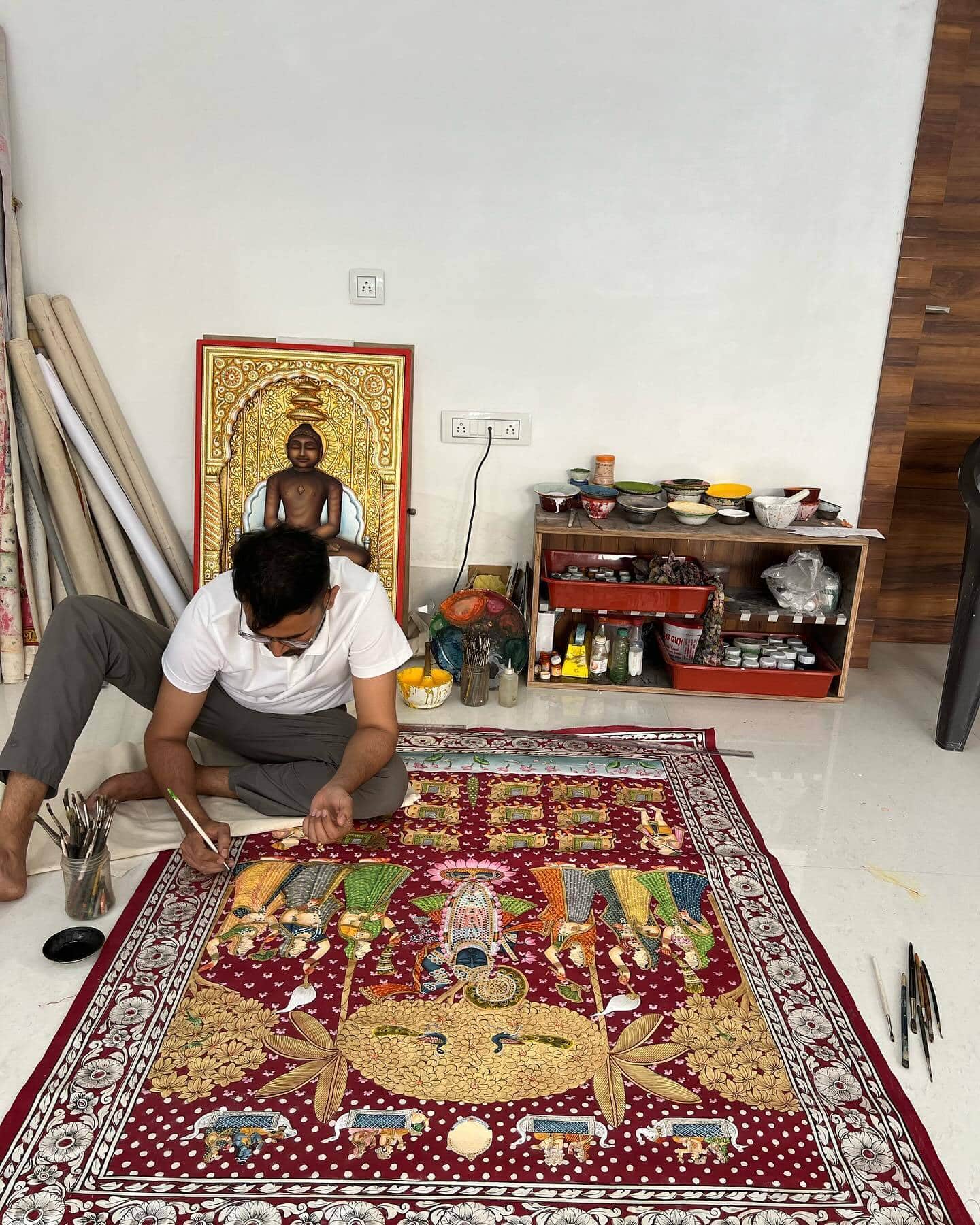 Every stroke is a form of devotion