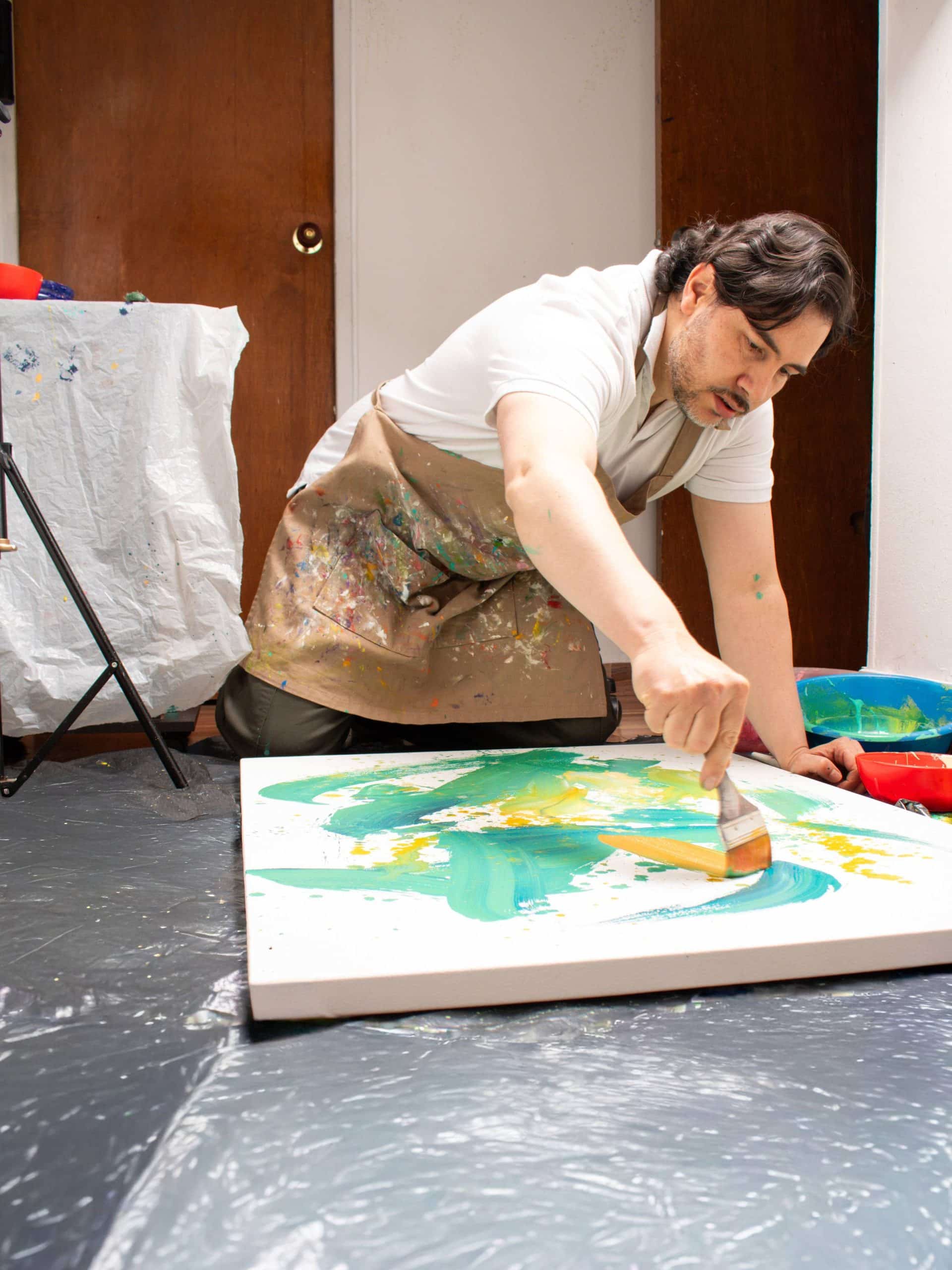 Comenzando una de mis piezas con mucho movimiento.