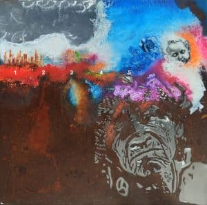 TIEMPO 2/MIXTA SOBRE METAL