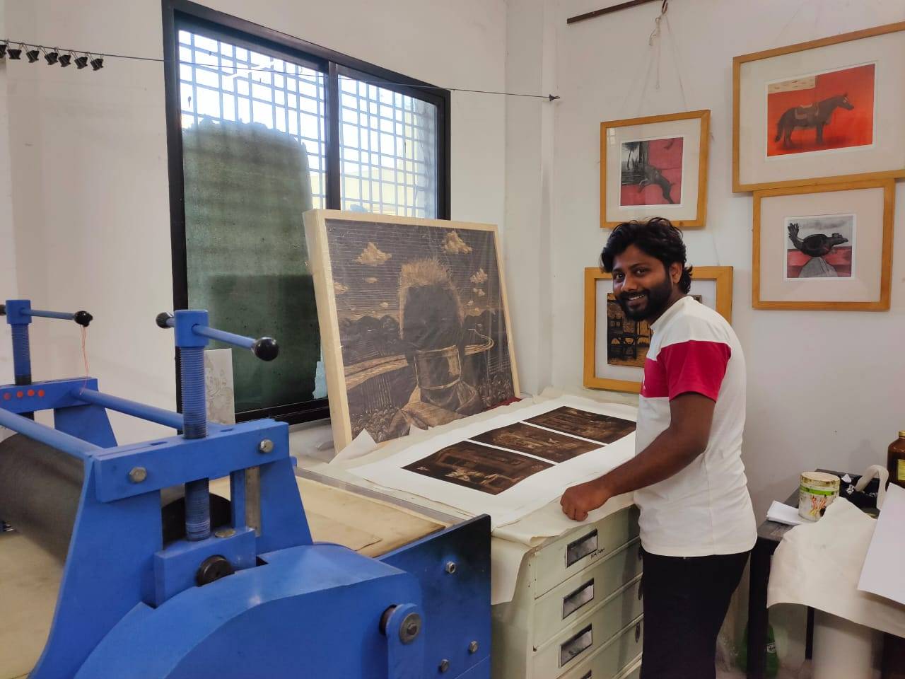 When I got the residency at Orange Atelier India, Nagpur studio